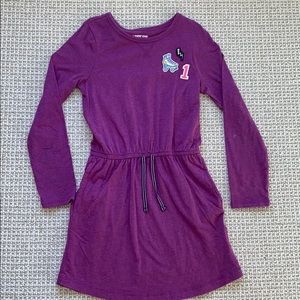 Lands’End knit drawstring dress, size S